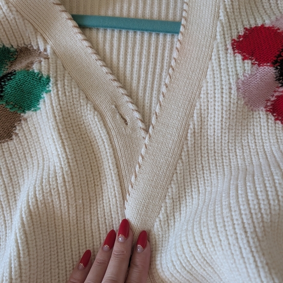 La Ligne Intarsia Flower Cardigan - Picture 10 of 12